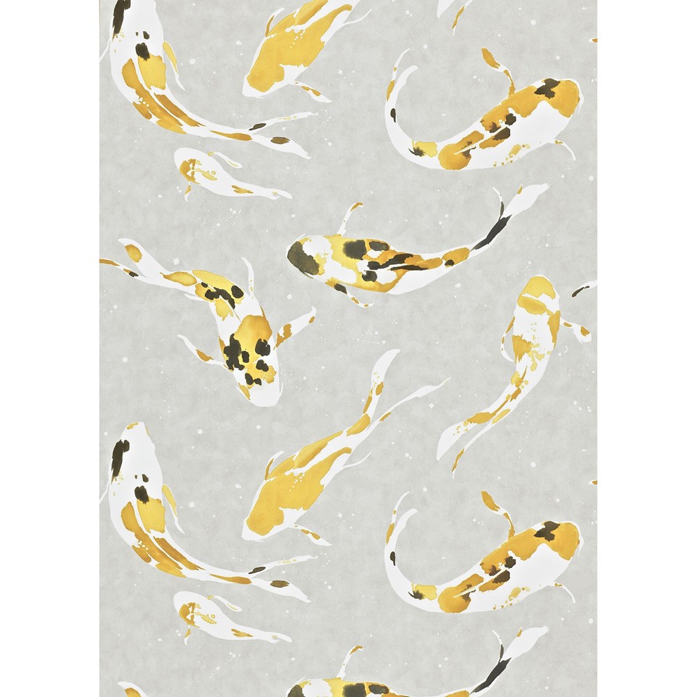 Koi Wallpaper 110901 by Harlequin in Saffron Yellow